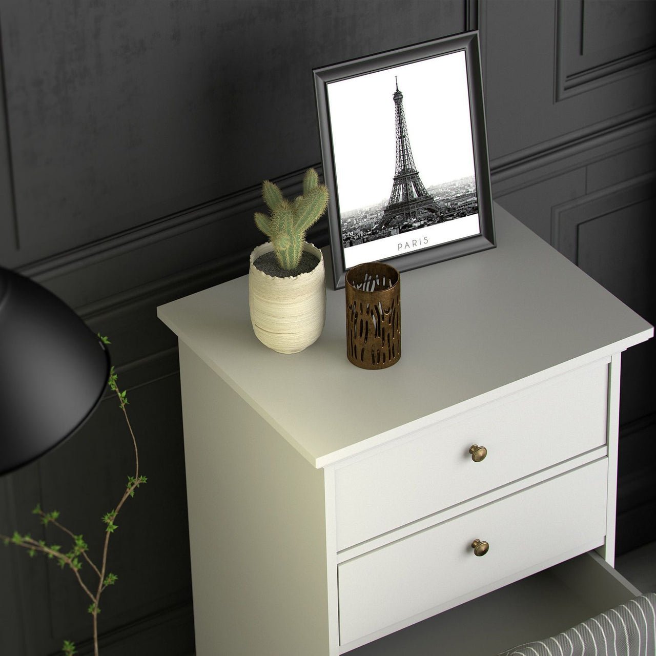 Paris Chest 5 drawers in White