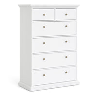 Thumbnail for White Tall and Wide 2 Over 4 Chest of 6 Drawers