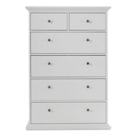 Thumbnail for White Tall and Wide 2 Over 4 Chest of 6 Drawers