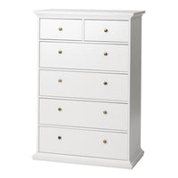 Thumbnail for White Tall and Wide 2 Over 4 Chest of 6 Drawers