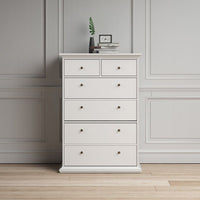 Thumbnail for White Tall and Wide 2 Over 4 Chest of 6 Drawers