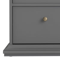 Thumbnail for Large Matt Grey Tall Chest of 2 Over 4 Drawers with Cornice Top