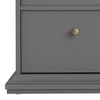 Thumbnail for Large Matt Grey Tall Chest of 2 Over 4 Drawers with Cornice Top