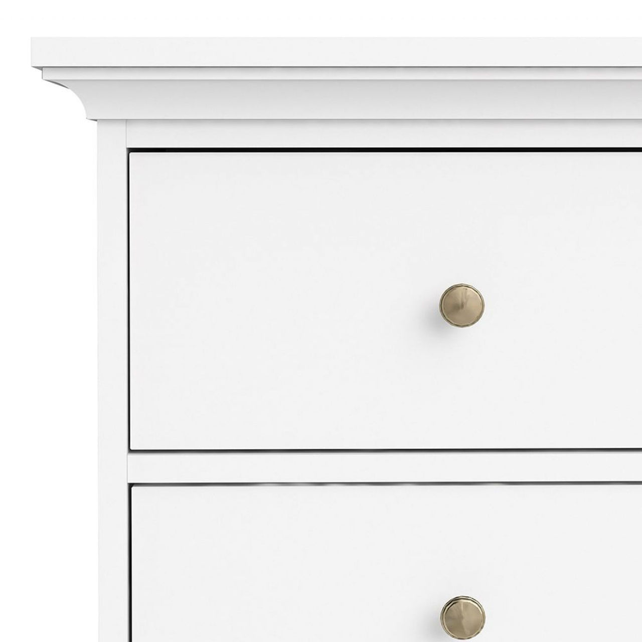 Large 180cm Wide White 8 Drawer Chest of Drawers