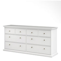 Thumbnail for Large 180cm Wide White 8 Drawer Chest of Drawers