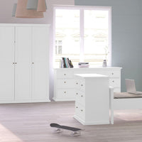 Thumbnail for Large 180cm Wide White 8 Drawer Chest of Drawers