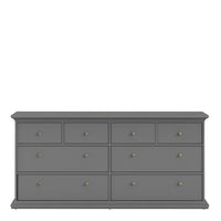 Thumbnail for Matt Grey Large Wide Chest of 8 Drawers