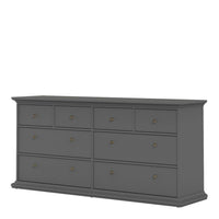 Thumbnail for Matt Grey Large Wide Chest of 8 Drawers