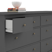 Thumbnail for Matt Grey Large Wide Chest of 8 Drawers