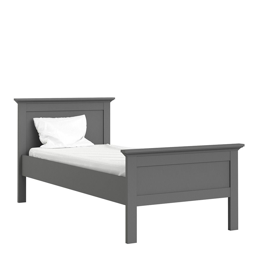 Matt Grey 3ft Single Bed