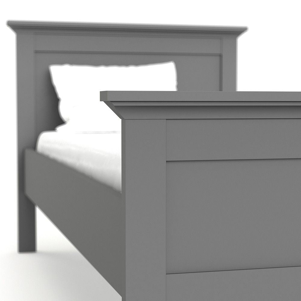 Matt Grey 3ft Single Bed