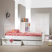 Thumbnail for Paris Underbed Storage Drawer for Single Bed in White