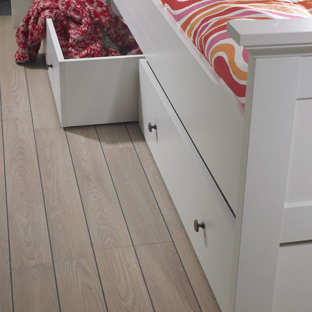 Paris Underbed Storage Drawer for Single Bed in White