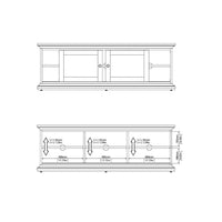 Thumbnail for Paris TVunit 2 frame Doors in White