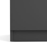 Thumbnail for Matt Black 4 Drawer 2 Door Sideboard 120cm Wide