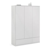 Thumbnail for White High Gloss 3 Door Triple Wardrobe