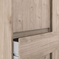 Thumbnail for Wardrobe with 1 Sliding door 1 door + 3 drawers in Jackson Hickory Oak