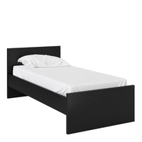 Thumbnail for Matt Black Wood 3ft Single Bed