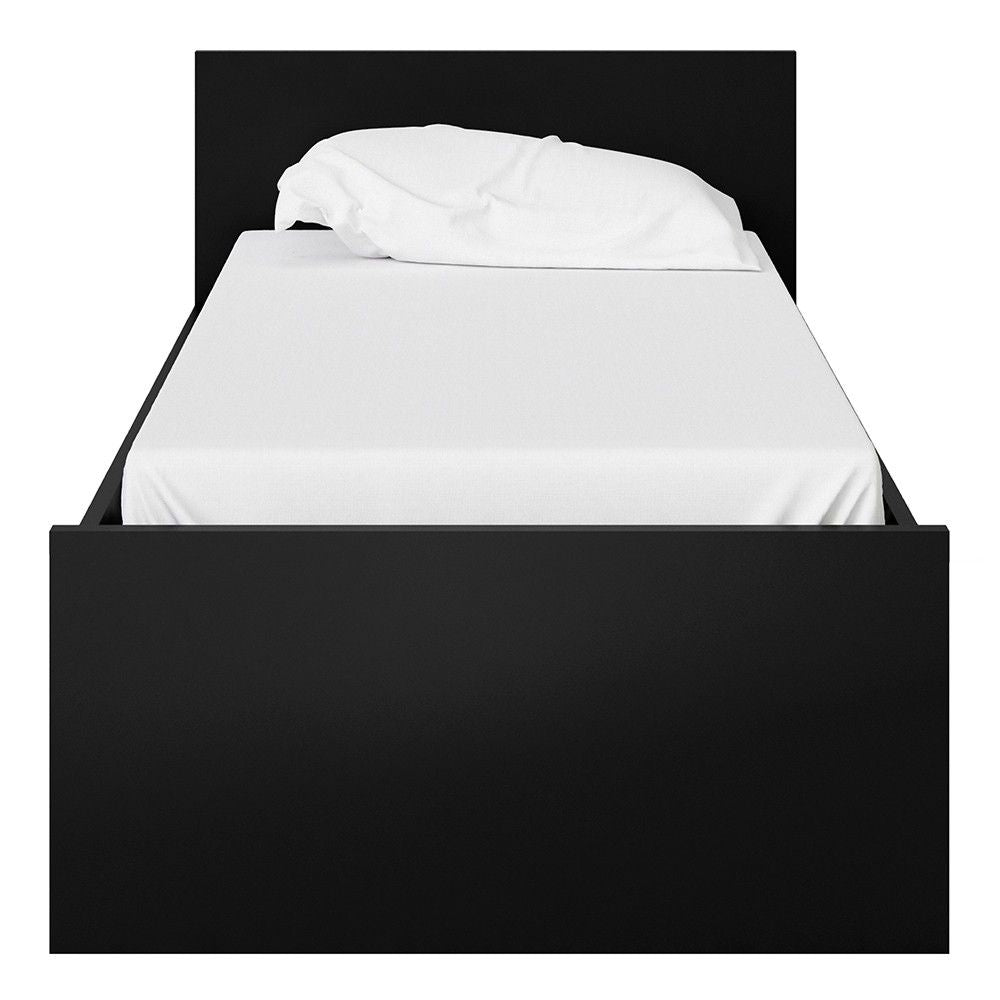 Matt Black Wood 3ft Single Bed