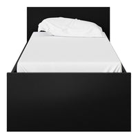 Thumbnail for Matt Black Wood 3ft Single Bed