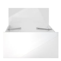 Thumbnail for Simple White High Gloss Finished 3ft Single Bed