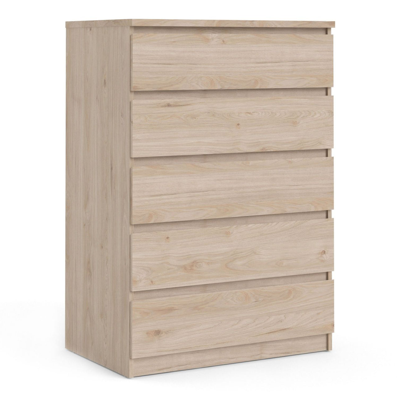 Chest of 5 Drawers in Jackson Hickory Oak Effect