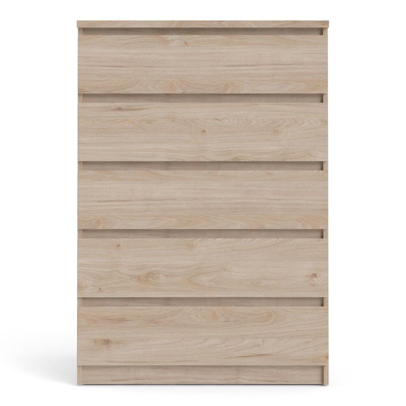 Chest of 5 Drawers in Jackson Hickory Oak Effect