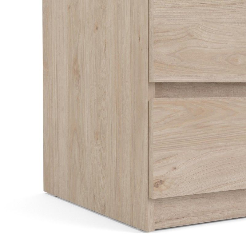 Naia Narrow Chest of 5 Drawers in Jackson Hickory Oak