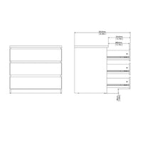 Thumbnail for Naia Chest of 3 Drawers in White