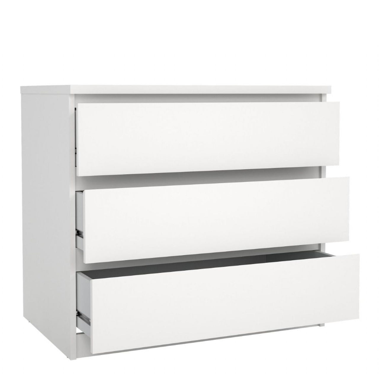 Naia Chest of 3 Drawers in White