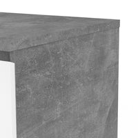 Thumbnail for Wide Concrete and White 3 Drawer Chest With Recessed Handles