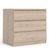 Thumbnail for Small Chest of 3 Drawers in Jackson Hickory Oak Effect Finish