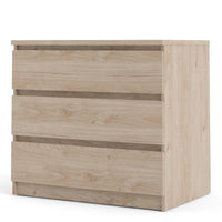 Thumbnail for Small Chest of 3 Drawers in Jackson Hickory Oak Effect Finish