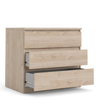 Thumbnail for Small Chest of 3 Drawers in Jackson Hickory Oak Effect Finish