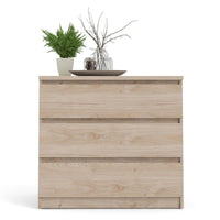 Thumbnail for Small Chest of 3 Drawers in Jackson Hickory Oak Effect Finish