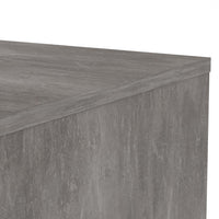 Thumbnail for Sideboard 4 Drawers 2 Doors in Concrete and White High Gloss