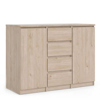 Thumbnail for Large Sideboard 4 Drawers 2 Doors in Jackson Hickory Oak Effect Finish