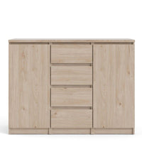 Thumbnail for Large Sideboard 4 Drawers 2 Doors in Jackson Hickory Oak Effect Finish