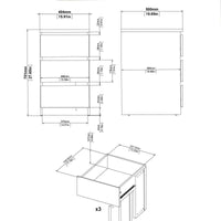 Thumbnail for Bedside 3 Drawers in Jackson Hickory Oak