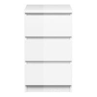 Thumbnail for White High Gloss 3 Drawer Chest