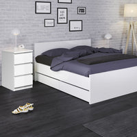 Thumbnail for Pair of Simple Modern White High Gloss 3 Drawer Bedside