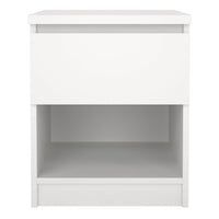 Thumbnail for Naia Bedside 1 Drawer 1 Shelf in White