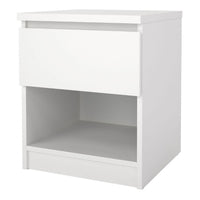 Thumbnail for Naia Bedside 1 Drawer 1 Shelf in White