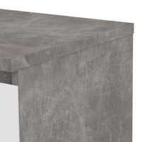 Thumbnail for Naia Bedside 1 Drawer 1 Shelf in Concrete and White High Gloss