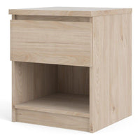 Thumbnail for Naia Bedside 1 Drawer 1 Shelf in Jackson Hickory Oak