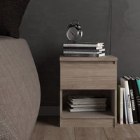 Thumbnail for Naia Bedside 1 Drawer 1 Shelf in Jackson Hickory Oak