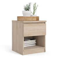 Thumbnail for Naia Bedside 1 Drawer 1 Shelf in Jackson Hickory Oak