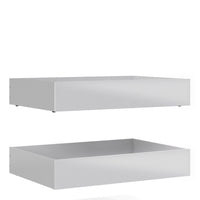 Thumbnail for Set of 2 Underbed Drawers (for Single or Double beds) in White High Gloss