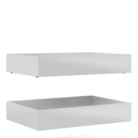 Thumbnail for Set of 2 Underbed Drawers (for Single or Double beds) in White High Gloss