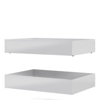 Thumbnail for Set of 2 Underbed Drawers (for Single or Double beds) in White High Gloss